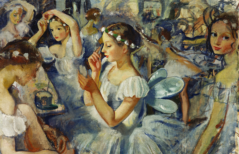 Зинаида Серебрякова. «Девочки-сильфиды» (Балет «Шопениана»), 1924