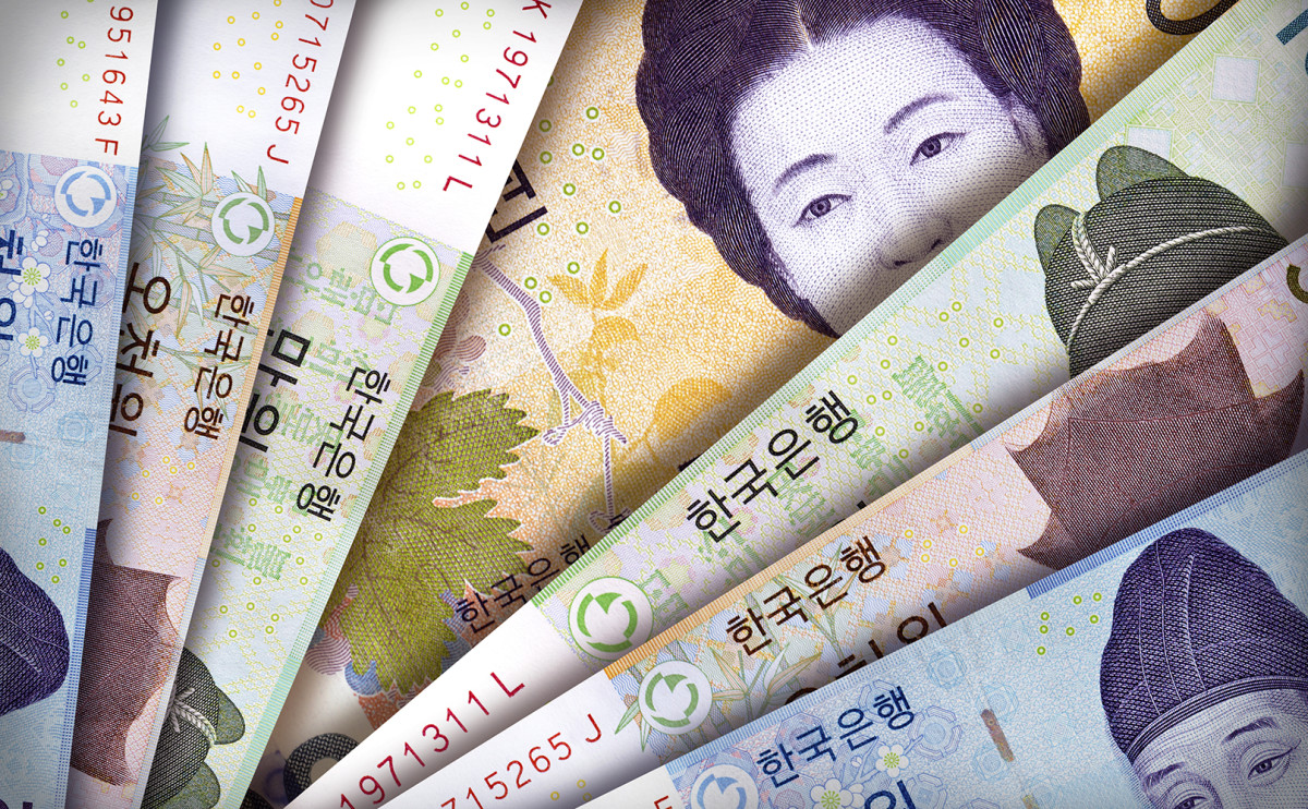 Курс южнокорейской воны к доллару упал ниже 1200 впервые с июля 2020 года
