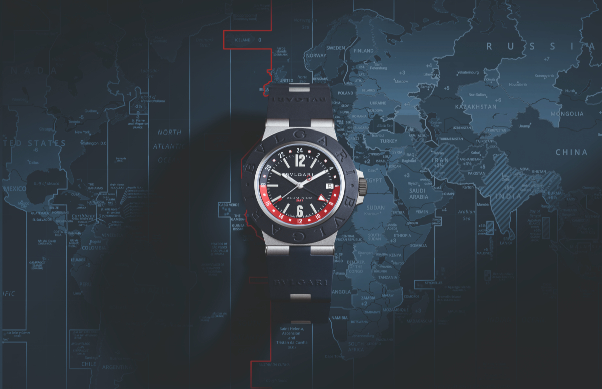Часы Bvlgari Aluminium GMT, Bvlgari
