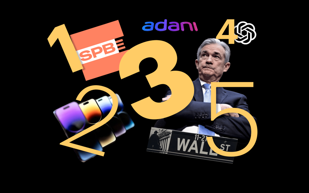 Топ-5 событий на СПБ Бирже: неудачный «яблочный» сезон, ФРС и ChatGPT