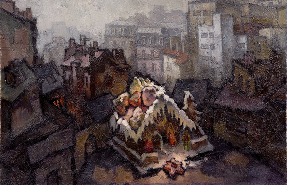 Оскар Рабин, «Рождество на Северном Полюсе», 1981