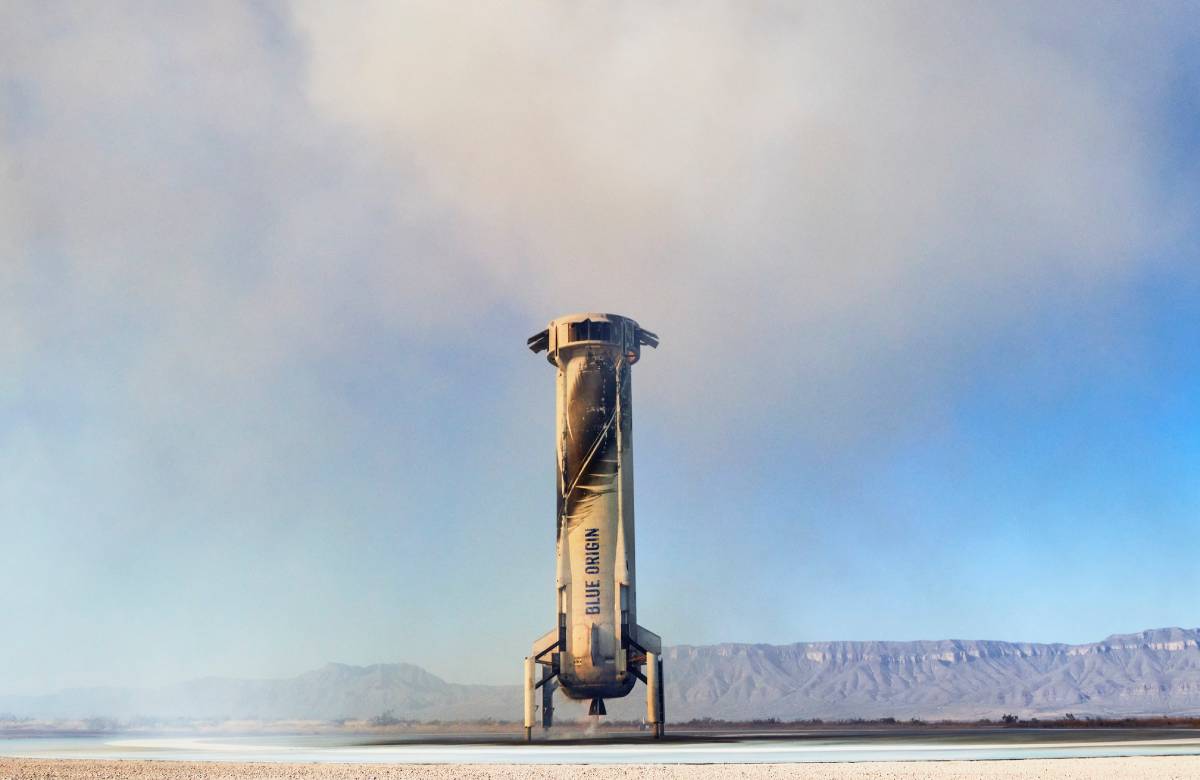 Blue Origin провела полет ракеты New Shepard с шестью пассажирами