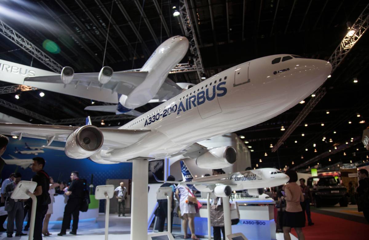 Airbus сообщила о возможном переносе поставок самолетов на 2024–2025 годы