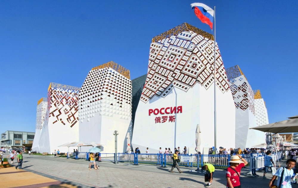 Павильон России на международной выставке EXPO в китайском Шанхае