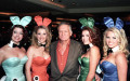Хью Хефнер с девушками в костюмах ​«зайчиков» Playboy 


