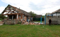 Жилой дом, разрушенный в результате атаки в Белгородской области