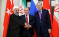Хасан Роухани, ​Владимир Путин и Реджеп Эрдоган (слева направо)