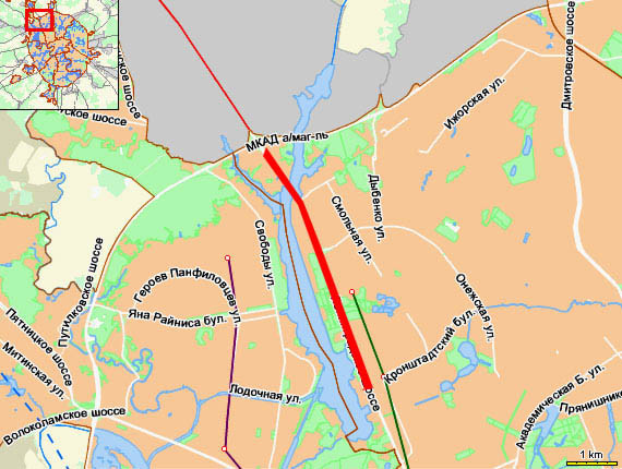 Карта москвы ленинградское шоссе