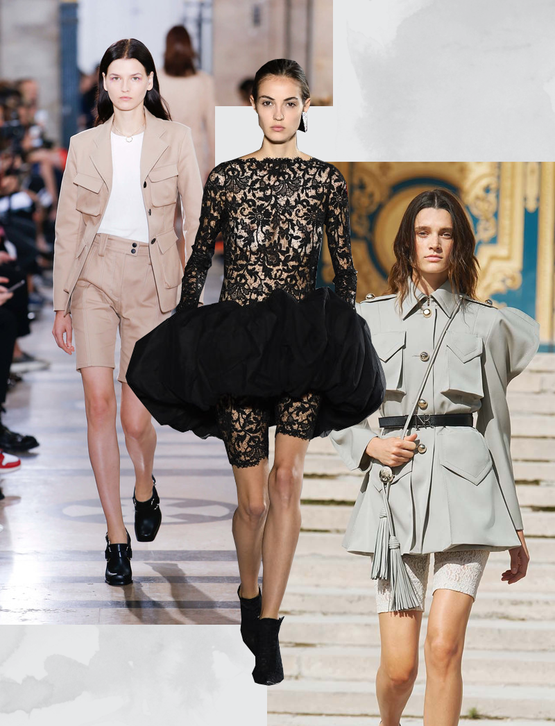 Модели с показов Atlein; Saint Laurent; Nina Ricci