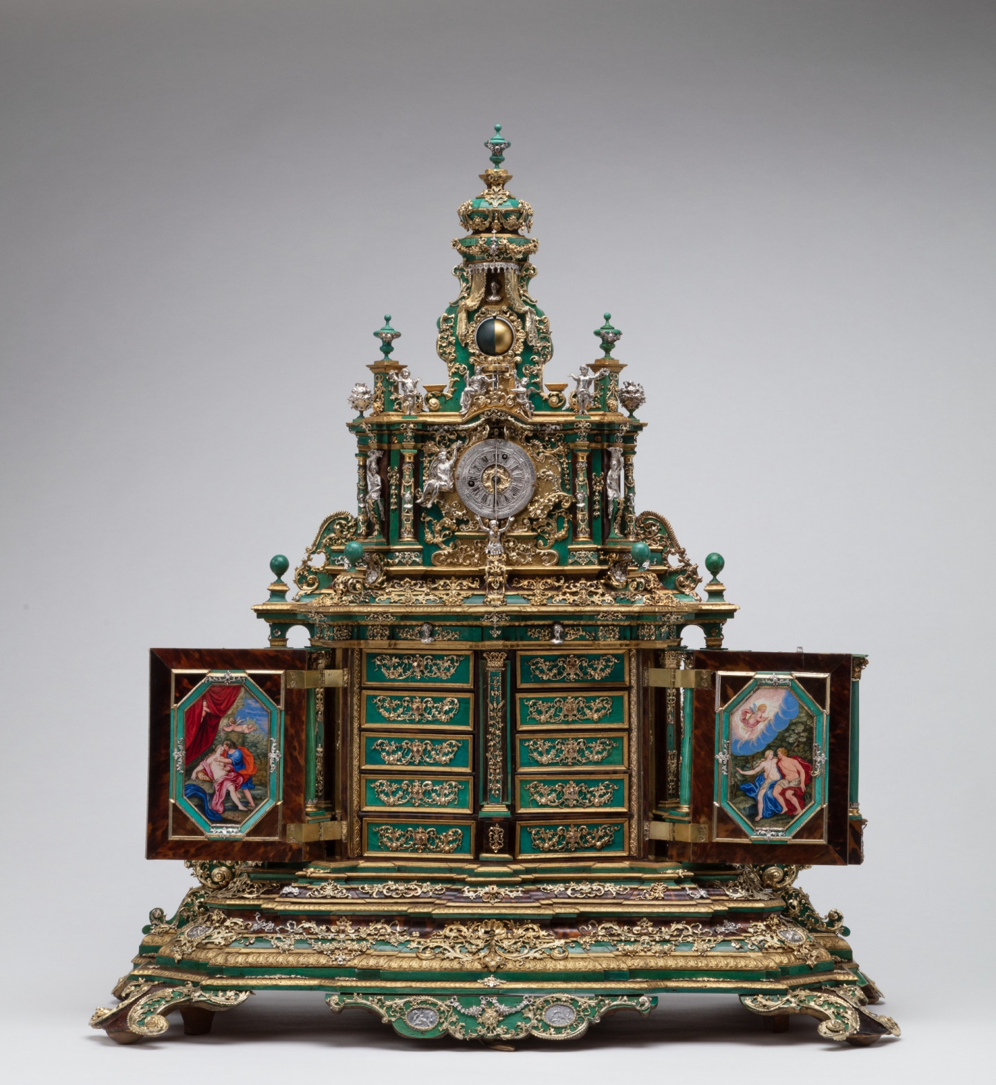 Кабинет с часами, Аугсбург, 1700-1705 годы