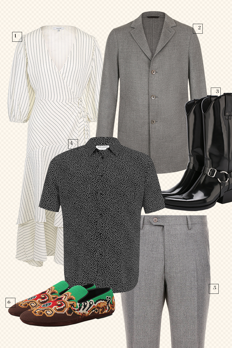 1. Ganni (ЦУМ)
2. Loro Piana (ЦУМ)
3. Calvin Klein (ЦУМ)
4. Saint Laurent (ЦУМ)
5. Brioni
6. Loewe (ЦУМ)