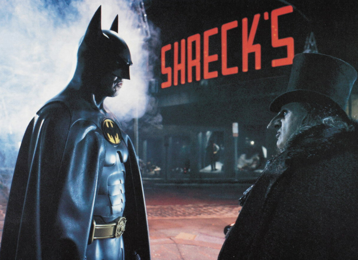 Кадр из фильма «Бэтмен возвращается» (реж. Тим Бертон, 1992)