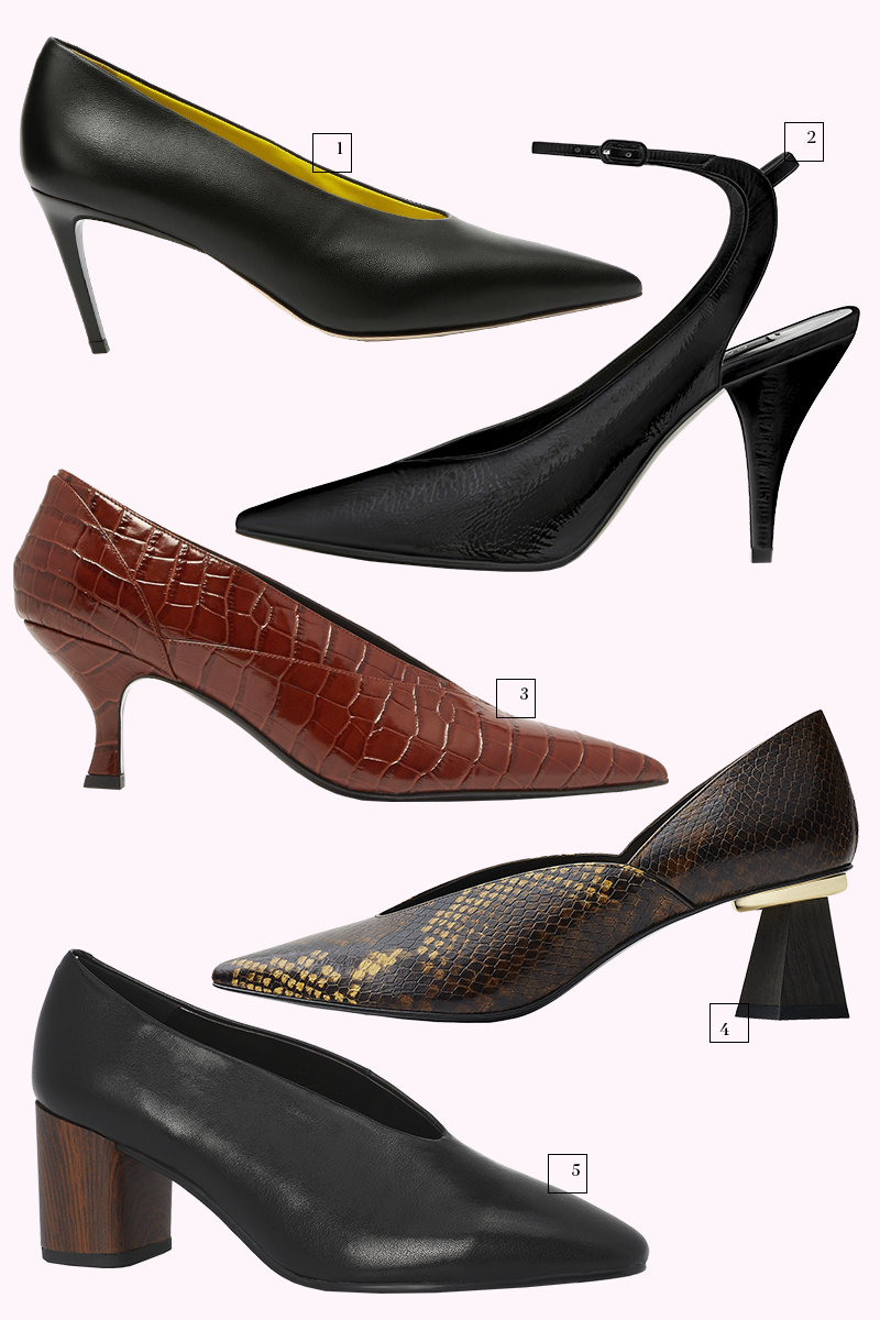 1) Baldan (No One), 28 490 руб.
2) Casadei (Rendez-Vous), 49 990 руб.
3) Erdem (Matches Fashion), 38 740 руб.
4) Uterque, 6993 руб.
5) Vagabond (Rendez-Vous), 7490 руб.