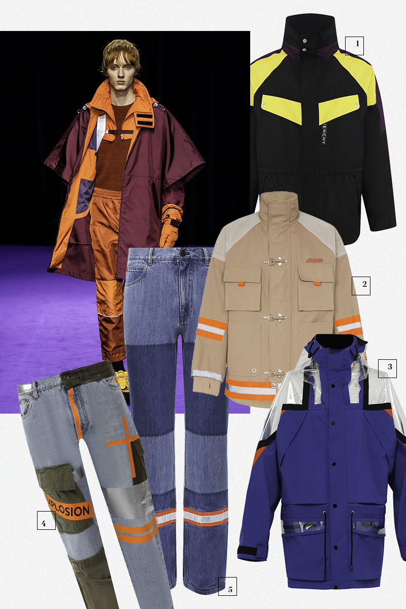 1) Givenchy (ЦУМ), 162 500 руб.
2) Heron Preston (Farfetch), 80 616 руб.
3) Maison Margiela (Matches Fashion), 207 545 руб.
4) Dolce & Gabbana (Третьяковский проезд), 143 500 руб.
5) Calvin Klein 205W39NYC (ЦУМ), 45 150 руб.