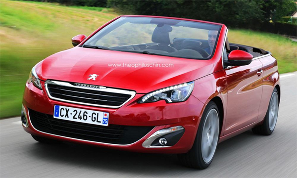 Первые изображения нового Peugeot 308 CC появились в сети