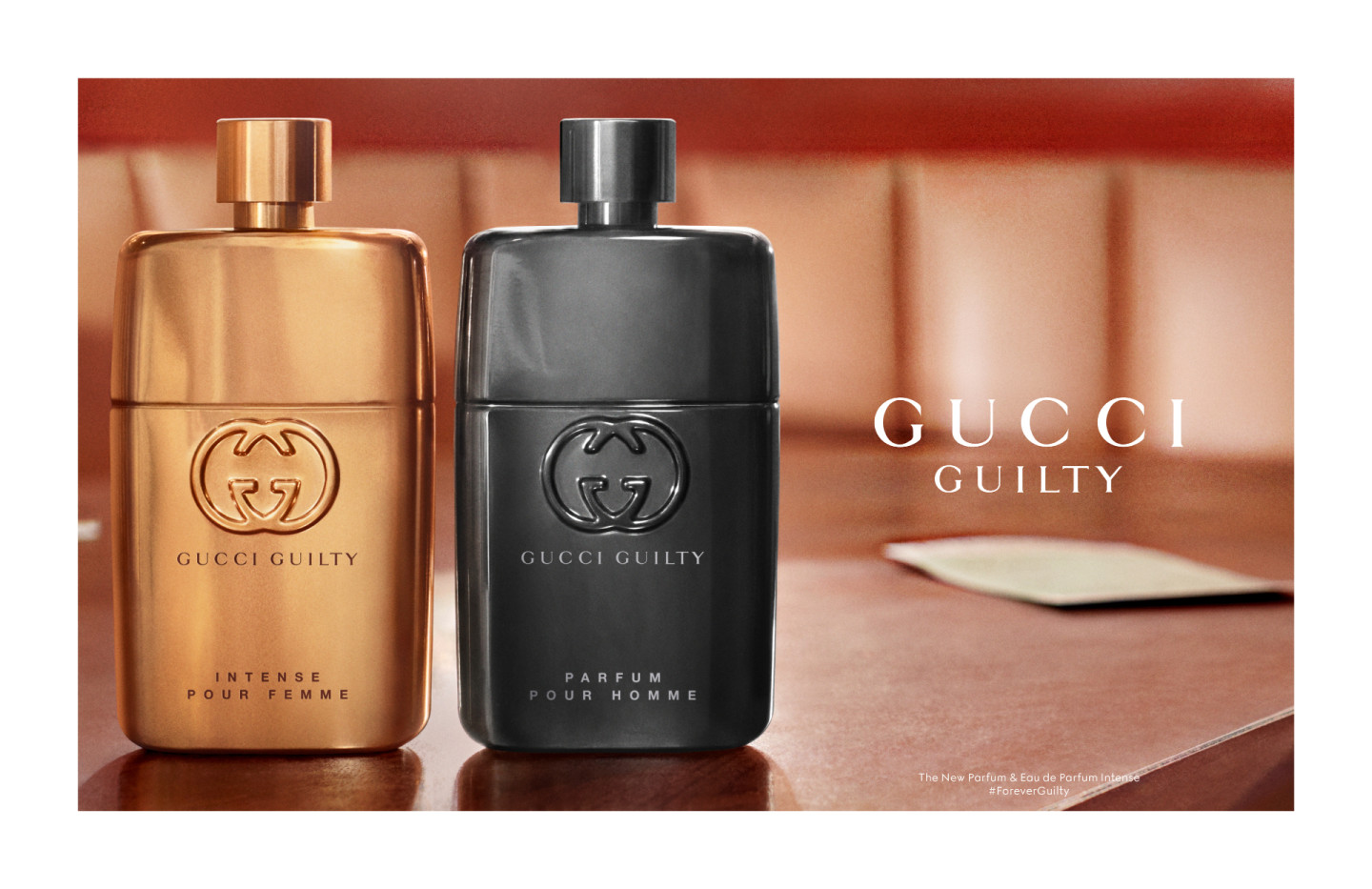 Женский аромат Gucci Guilty Eau de Parfum Intense Pour Femme и мужской аромат Gucci Guilty Parfum Pour Homme, Gucci