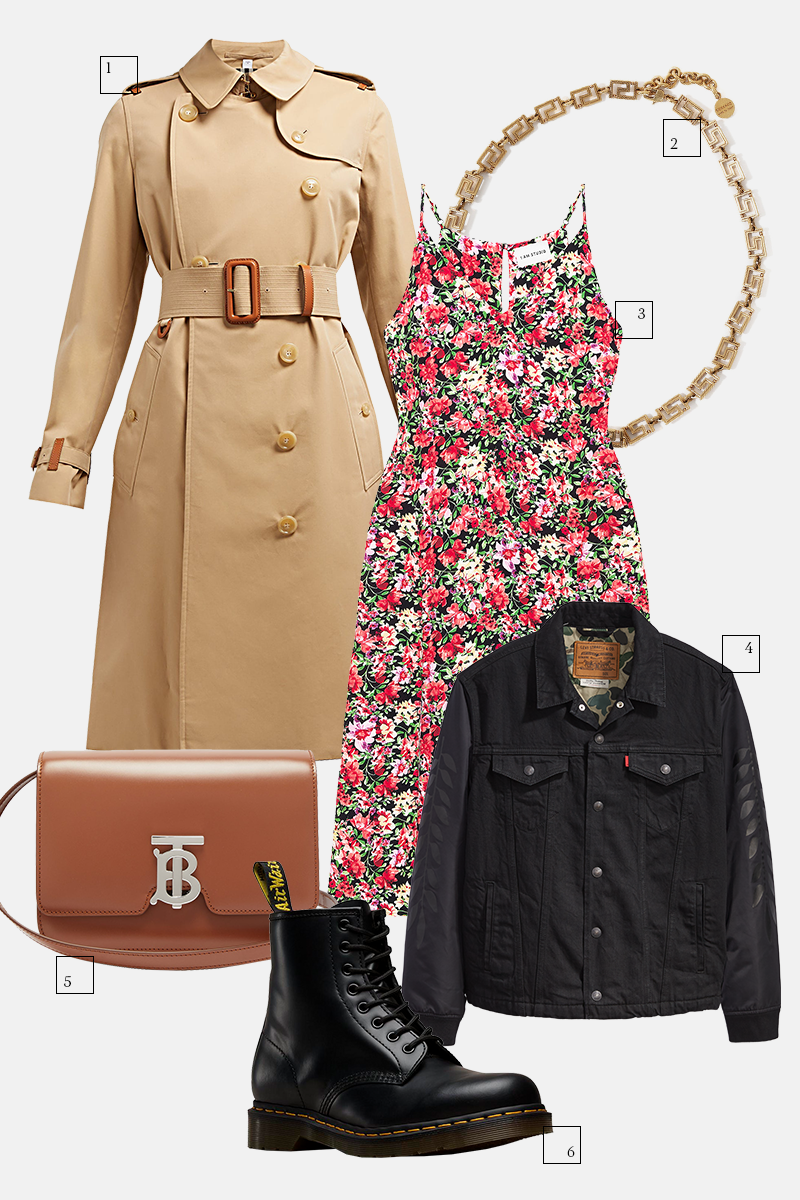 1) Burberry, 125 815 руб.
2) Versace (ЦУМ), 46 600 руб.
3) I am Studio, 6930 руб.
4) Levi's, 8900 руб.
5) Burberry, 99 155 руб.
6) Dr. Martens 1460 Smooth, £139