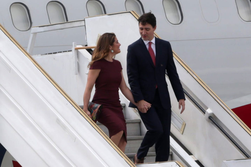 Премьер-министр Канады Джастин Трюдо с ​женой Софи Грегуар-Трюдо