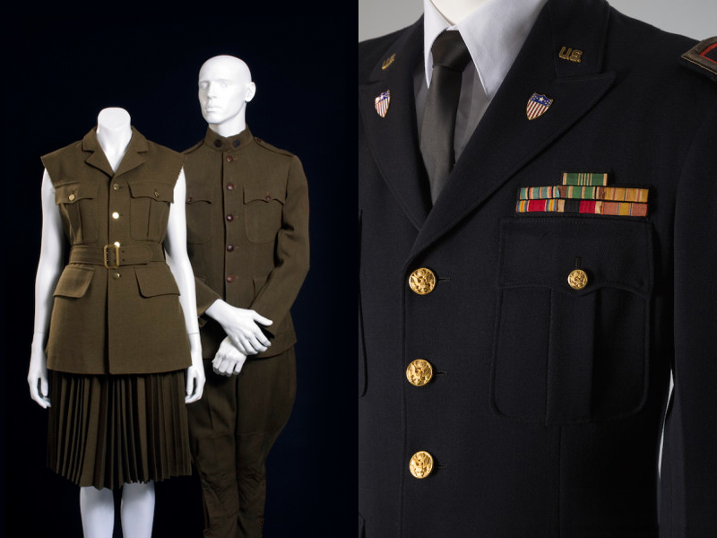 Comme des Garçons (Рэй Кавакубо), 1998 г.
Военная форма армии США периода Первой мировой войны, 1914-1918 гг.
Военная форма полковника США, 1950 г.
