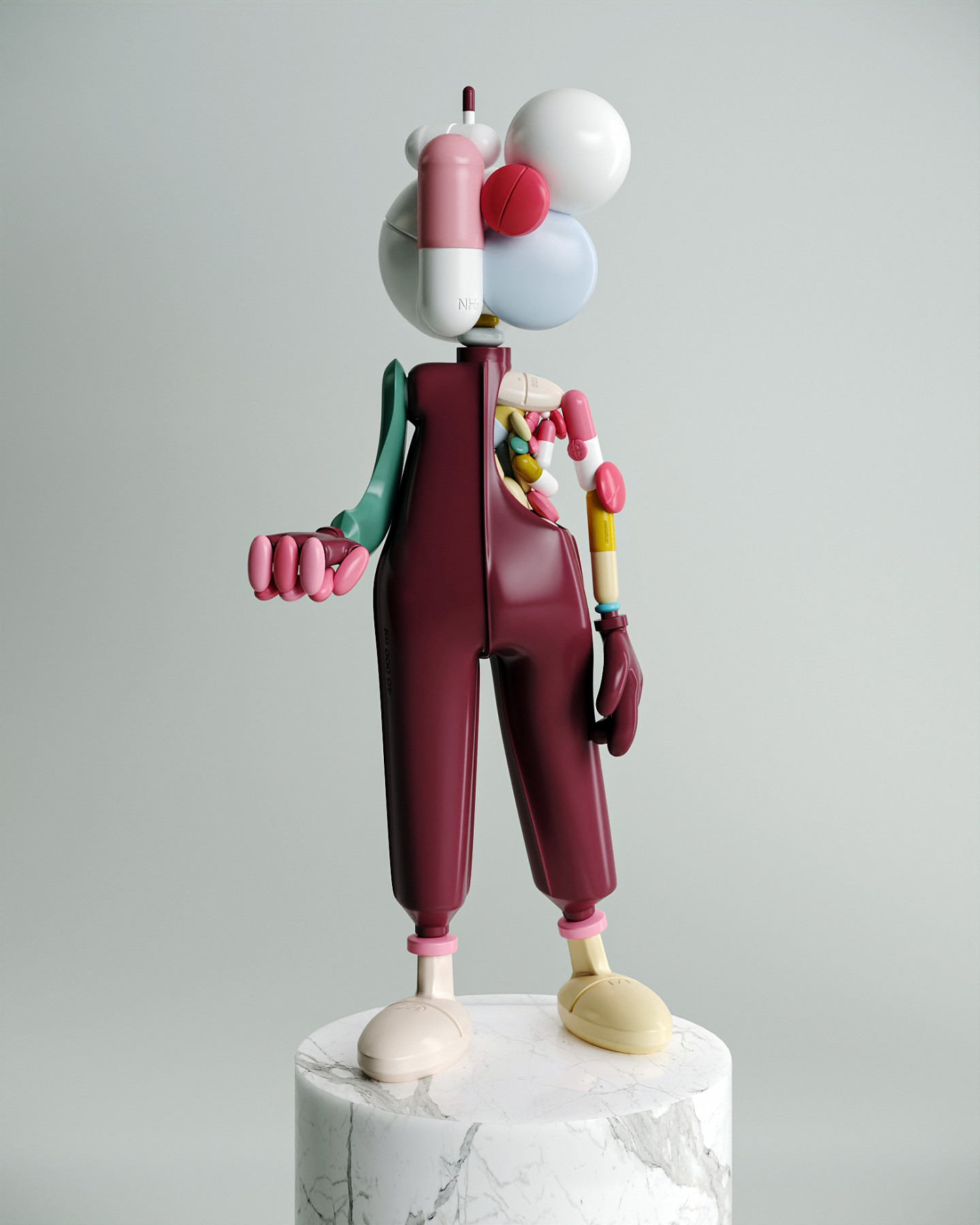 «Пилюльный человек», проект «Вселенная YOOMOOTA», 2020, дизайн Тараса Желтышева, галерея Heritage