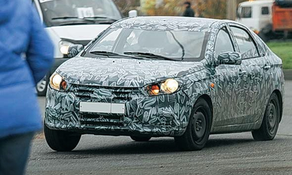 Новую модель Lada засняли на тестах