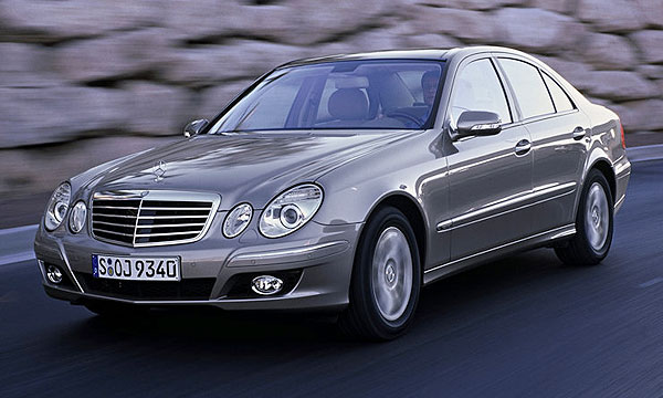 Бронированный Mercedes Е-класса внешне не отличается от стандартного