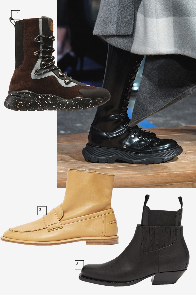 Alexander McQueen
1) Bally, €650
2) Loewe, 44 100 руб.
3) MM6 Maison Margiela, 40 930 руб.
