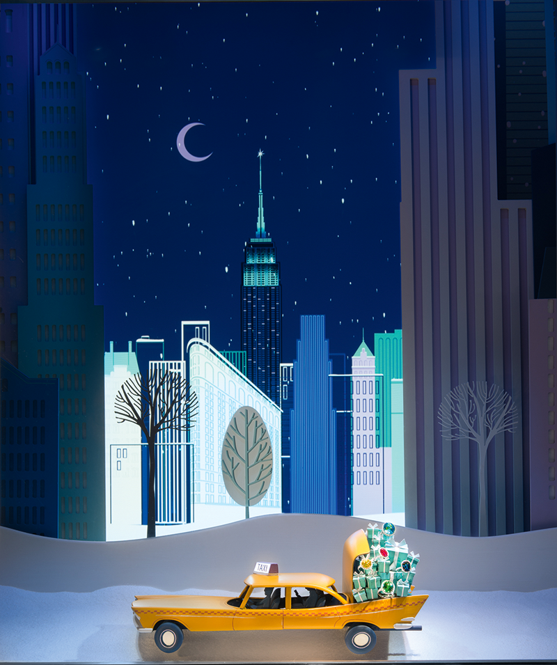 Рождественская витрина Tiffany & Co., 2014