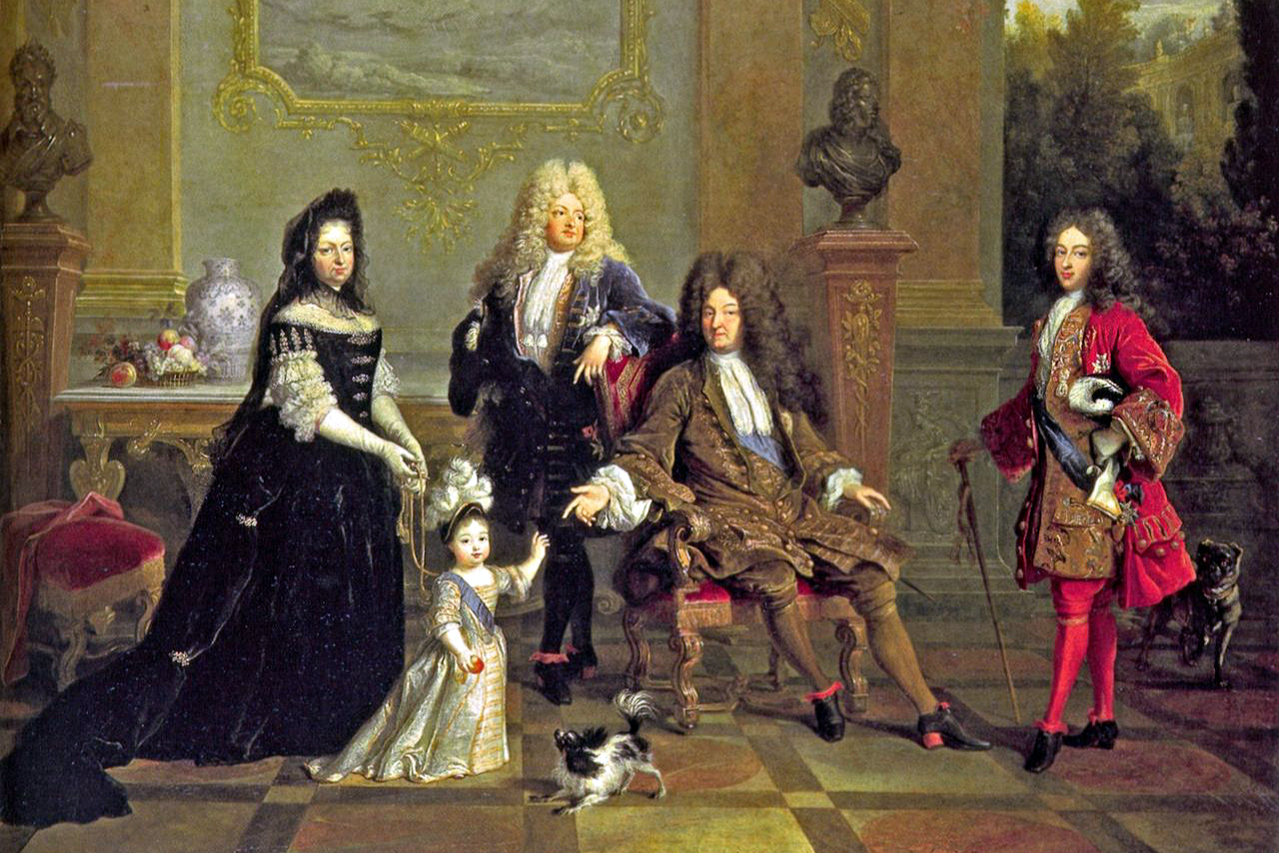 Портрет Людовика XIV с семьей. Николя де Ларжийер