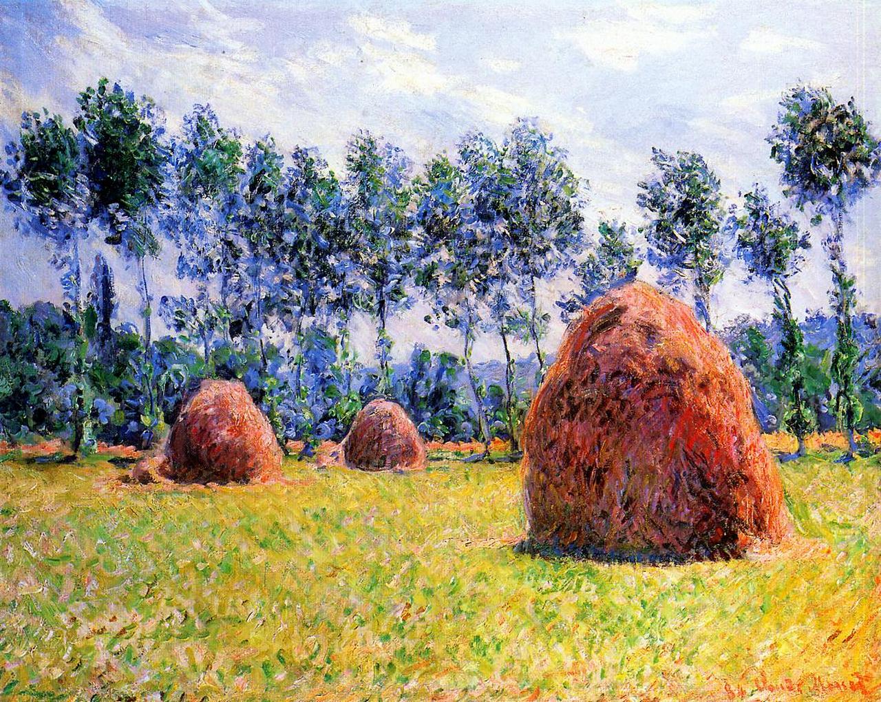 Клод Моне. «Стога сена в Живерни», 1884
