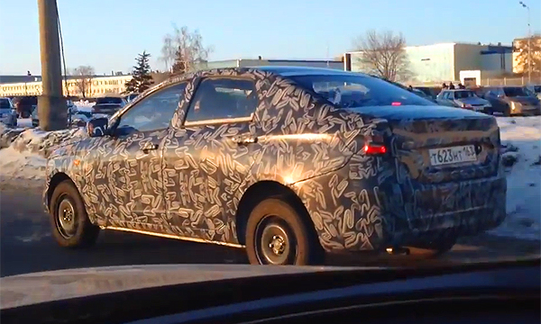 Новую Lada Priora засняли на видео