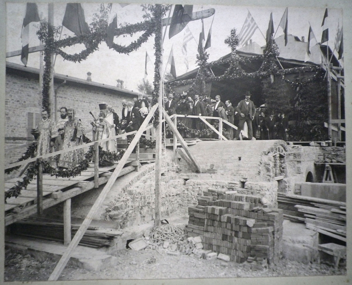 Церемония открытия русской церкви во Флоренции, 1899 год