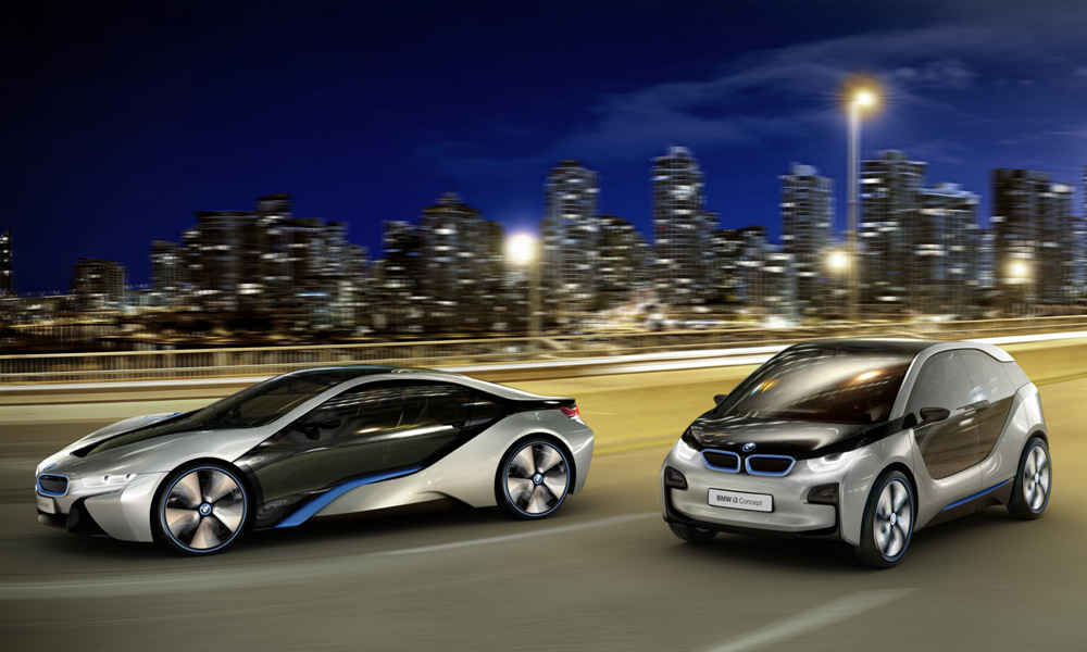 Концепт-кары BMW i3 и BMW i8