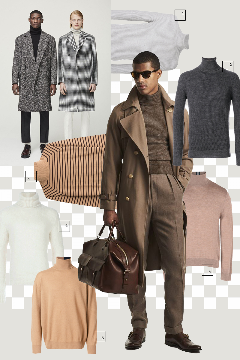 1. Tom Ford, 2. Zanone, 3. Marc Jacobs, 4. Saint Laurent, 5. Paul Smith, 6. Stella McCartney