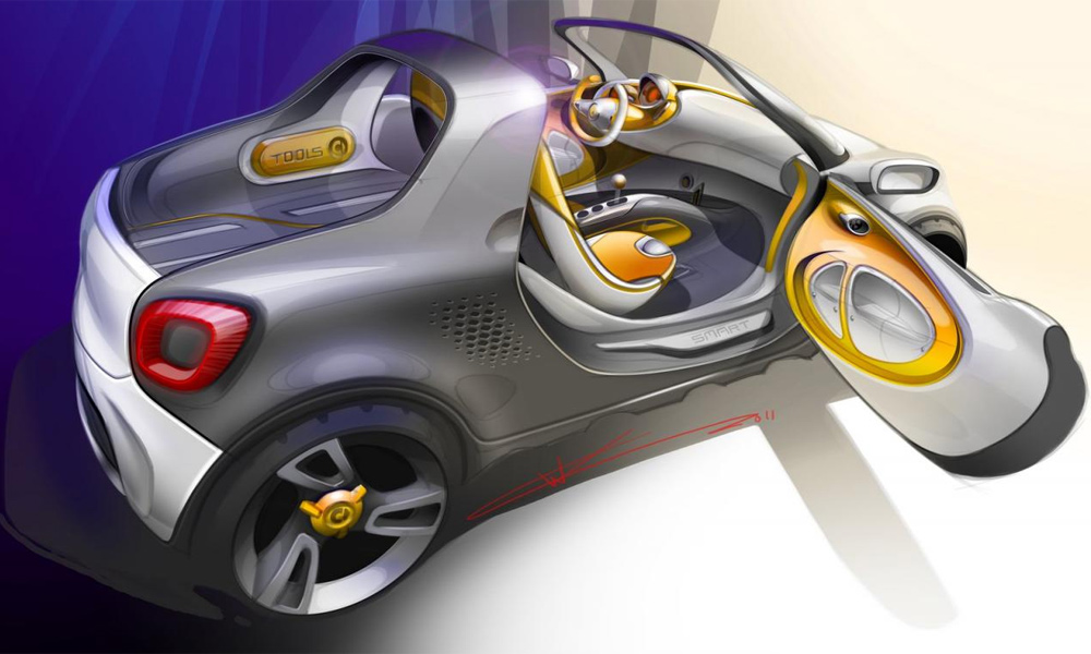 Smart For-Us urban pickup concept