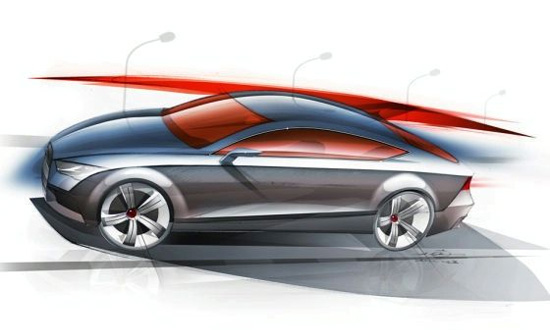Скетч Audi A7 Coupe