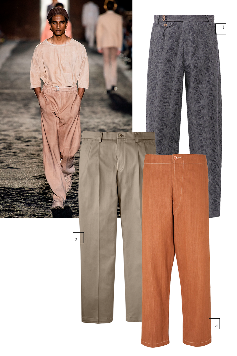 Модель Ermenegildo Zegna
1) Giorgio Armani (Третьяковский проезд), 69 950 руб.
2) Dockers, 6500 руб.
3) Story Mfg, 9058 руб.
