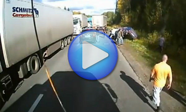 Дальнобойщики устроили вымогателям суд Линча. ВИДЕО