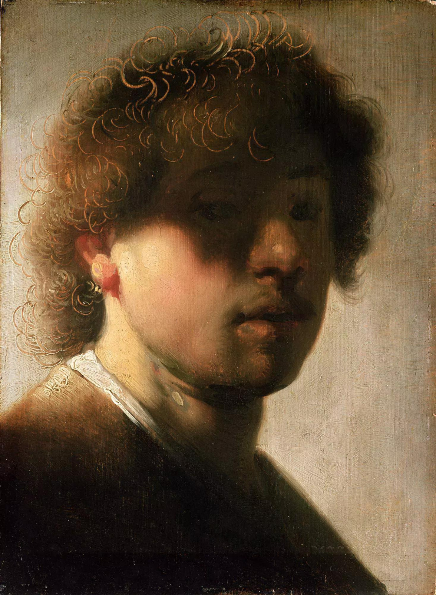 Неизвестный художник, копия автопортрета Рембрандта. Картинная галерея, Кассель