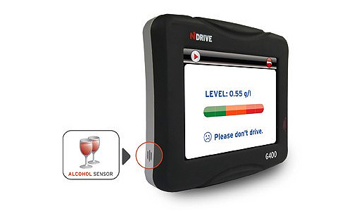GPS-навигатор NDrive G400 с алкотестером