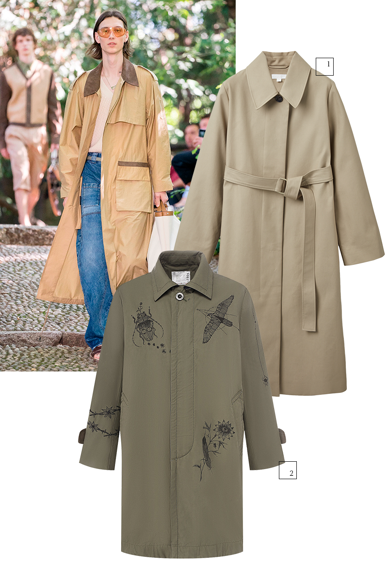 Модель Fendi
1) COS, 16 990 руб.
2) Sacai (ЦУМ), 104 000 руб.