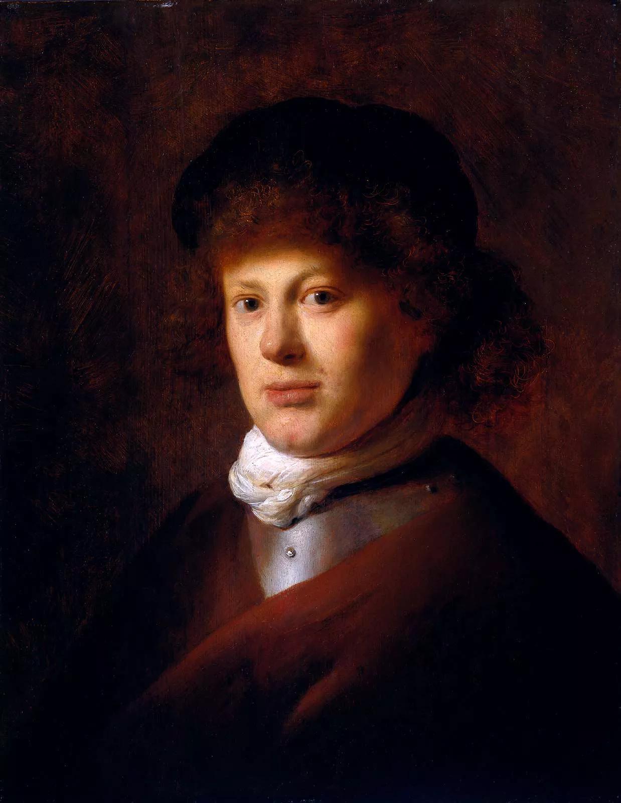 Ян Ливенс, Портрет Рембрандта. Около 1628. Национальный музей, Амстердам (на временном хранении из собрания Даана Севата)