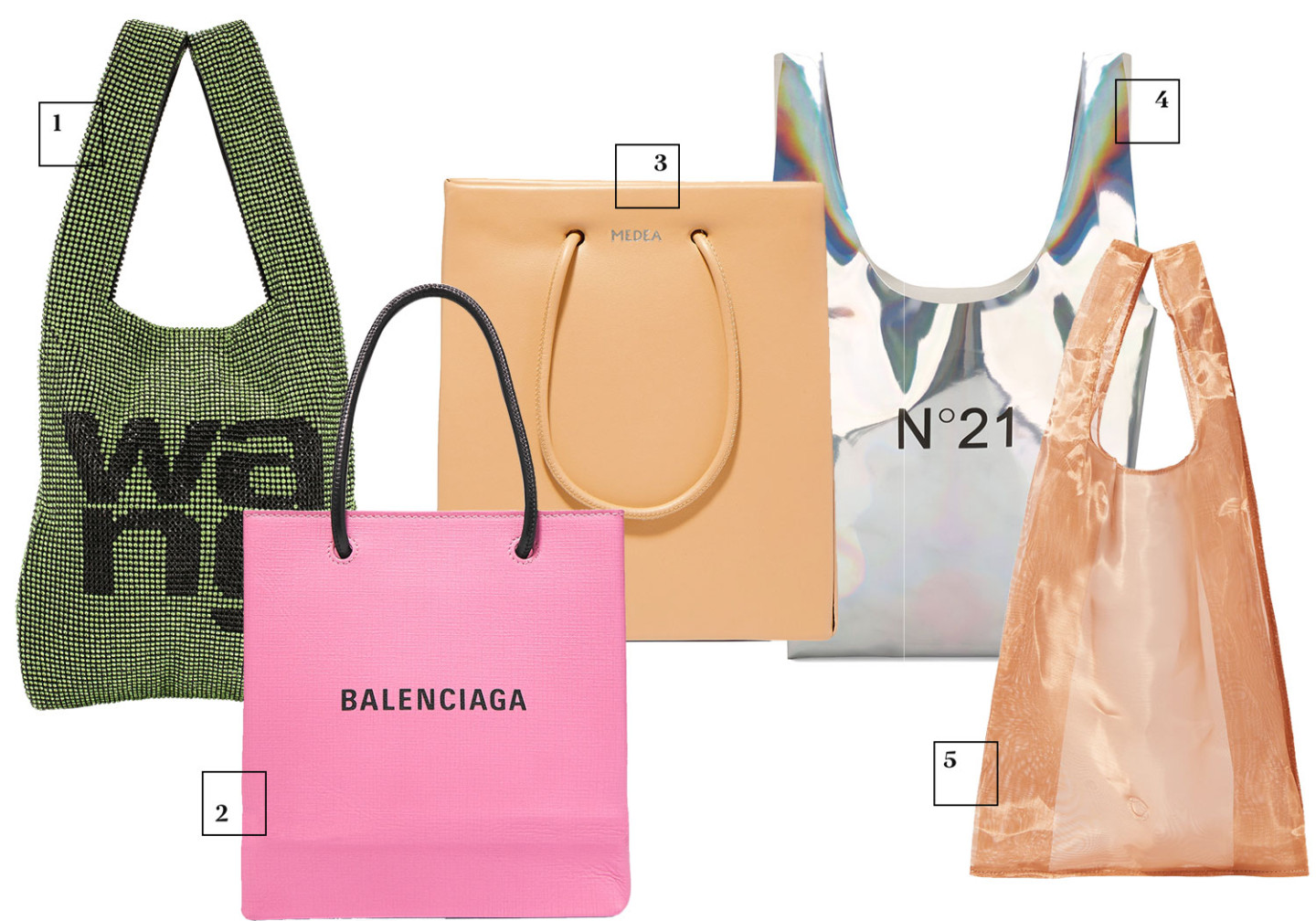 Alexander Wang (ЦУМ), 139 500 руб.
Balenciaga (Net-a-Porter), £1,025
MEDEA (Net-a-Porter), £316
№ 21 (ЦУМ), 20 900
Saskia Diez (Net-a-Porter), £266