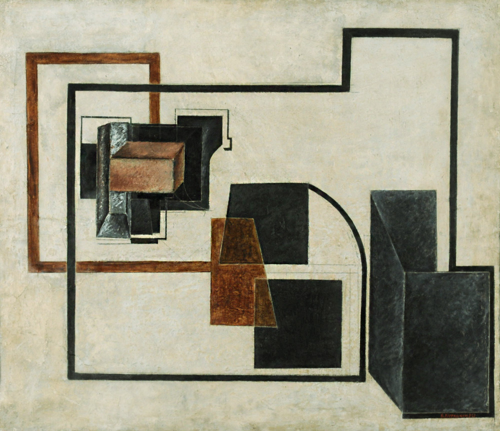 Валентин Юстицкий. «Станковая живописная конструкция», 1921