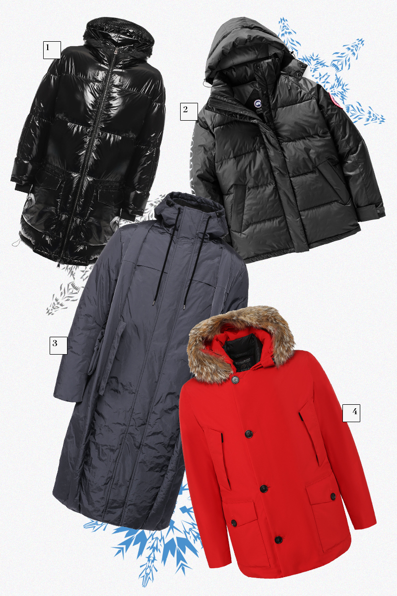1) Ahirain (ЦУМ), 87 350 руб.
2) Canada Goose (ЦУМ), 59 950 руб
3) Craig Green (ЦУМ), 146 500 руб
4) Woolrich (ЦУМ), 70 250 руб