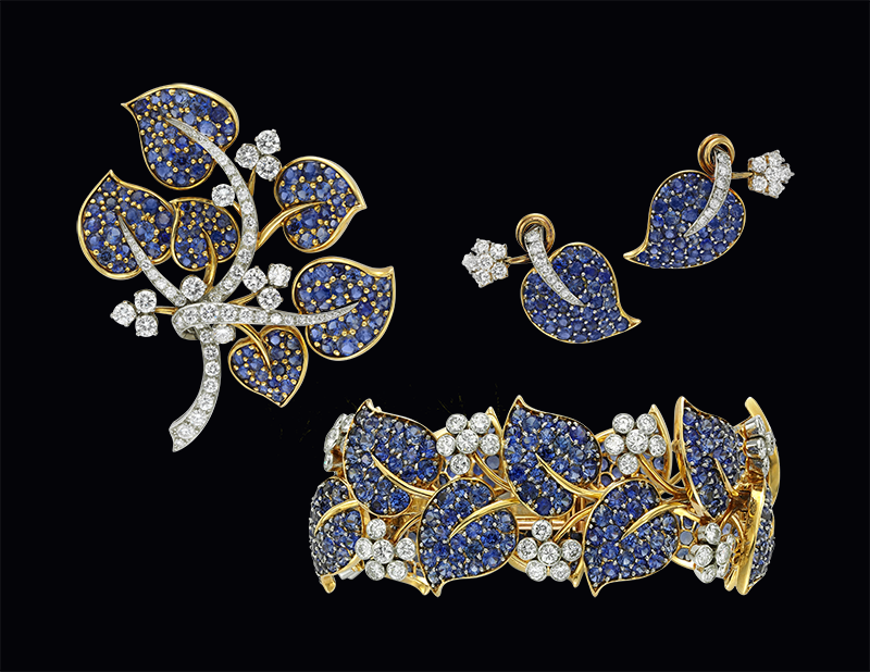 Комплект Leaves Van Cleef & Arpels, 1950