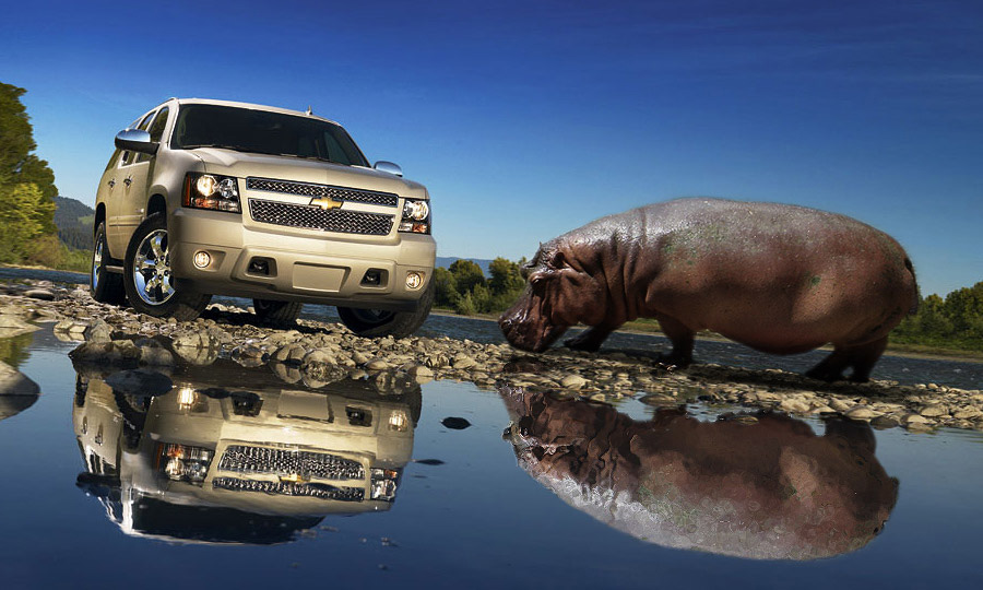 Бегемот Chevrolet Tahoe в отличной форме