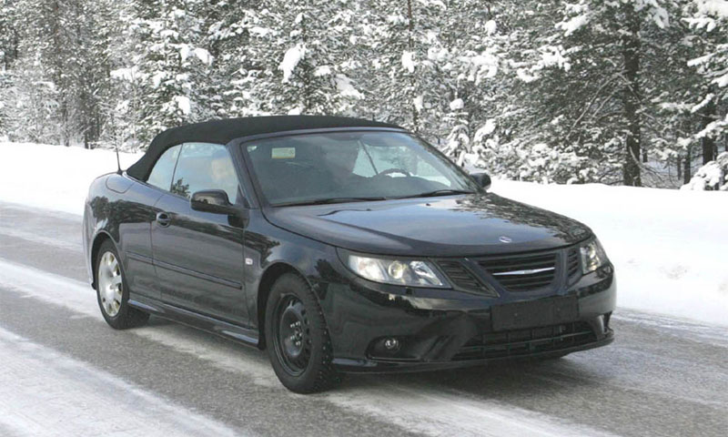 Появились шпионские фото кабриолета Saab 9-3 2008