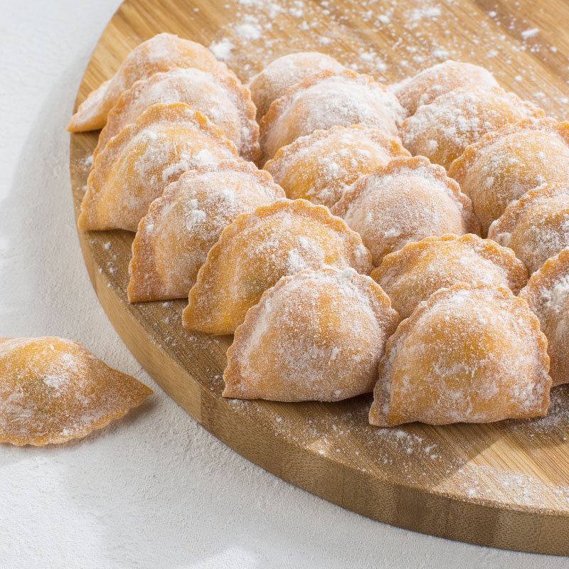 Пельмени с гребешком