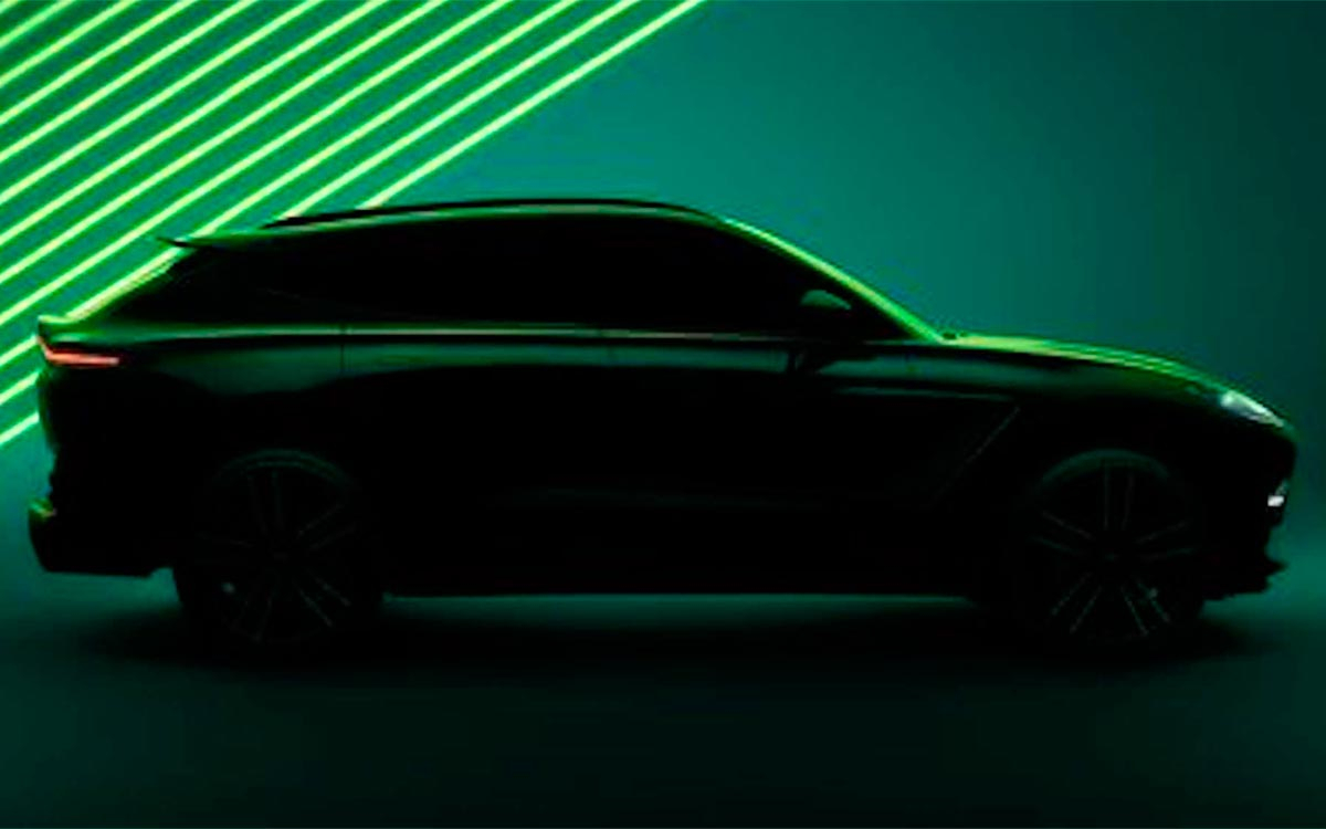 Мощнейший люксовый кроссовер в мире от Aston Martin. Первое изображение